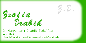 zsofia drabik business card